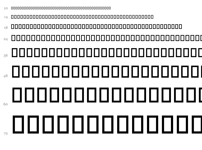 Hospital Icons font waterfall